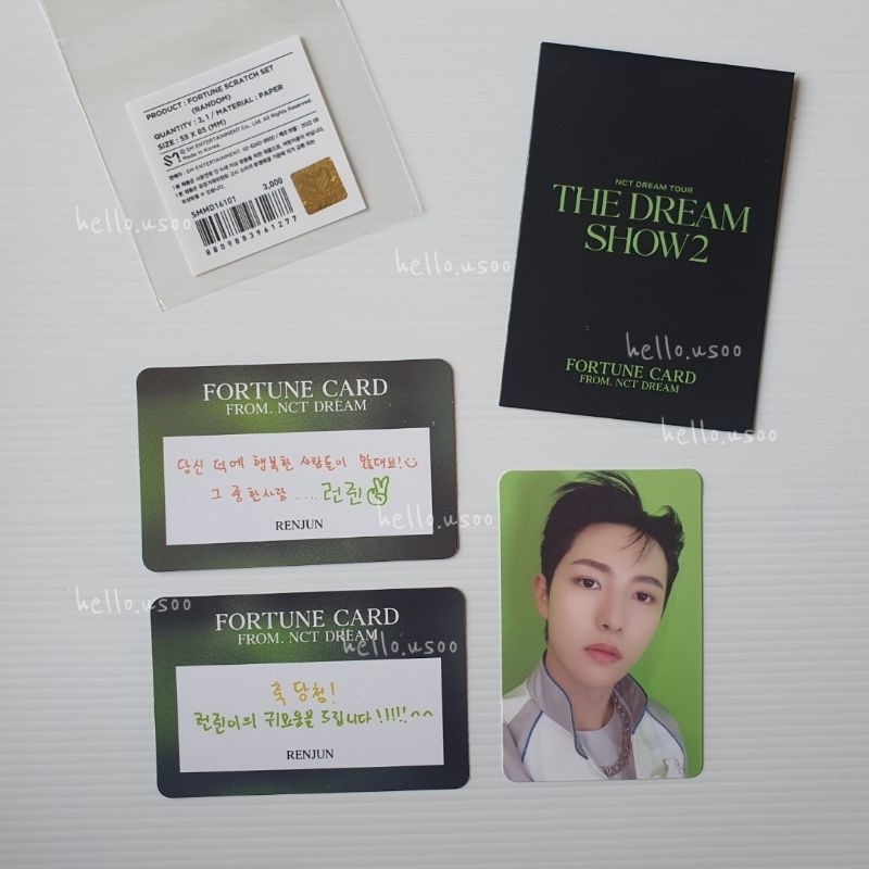 NCT DREAM - Renjun The Dream Show TDS Fortune Scratch Selca Set