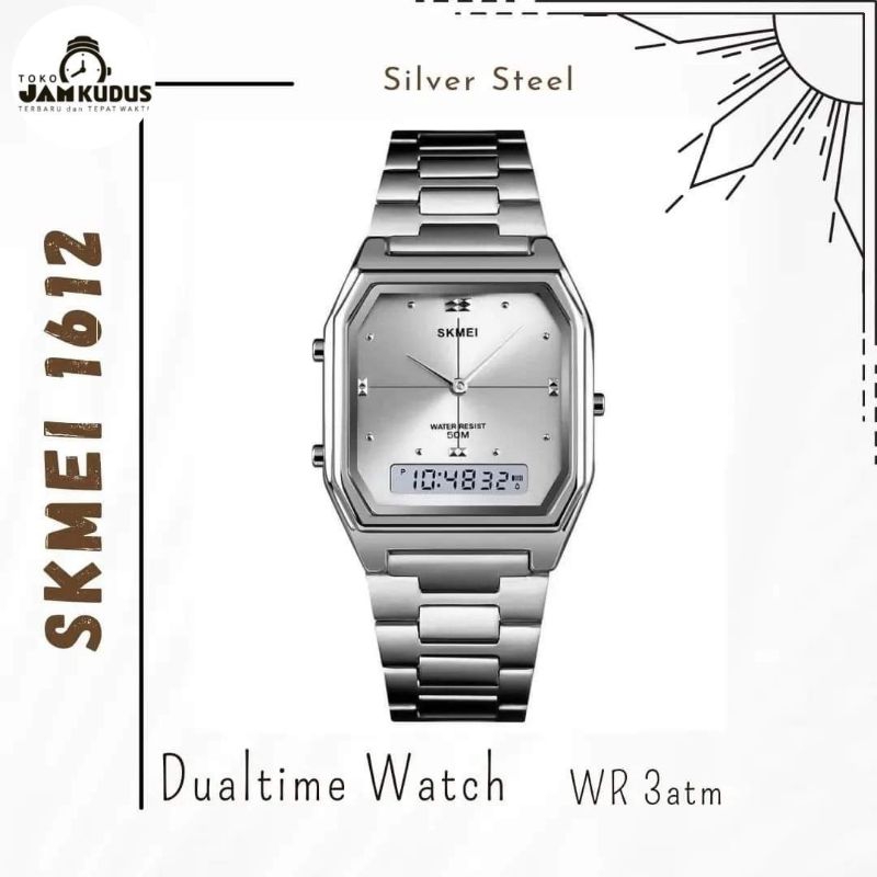 Jam tangan SKMEI 1612 original murah silver