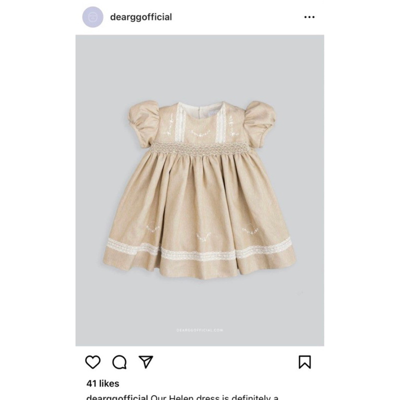 Dear Gg preloved smocked dress