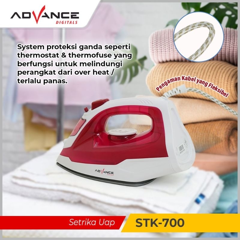 Advance Setrika Listrik Uap / Steam Iron STK-700