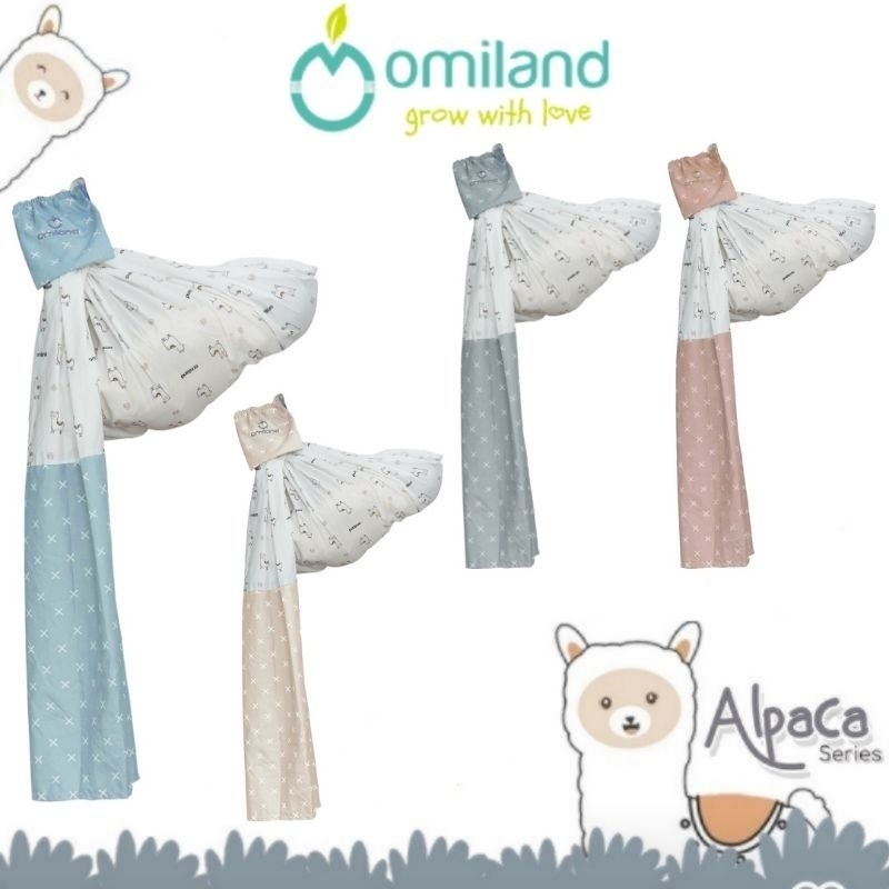 Omiland gendongan bayi multifungsi alpaca/rainbow/sloth series