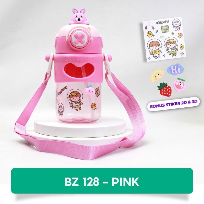 02 botol minum karakter  botil minum anak botol minum gemoy