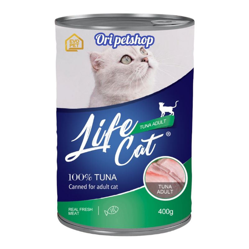 Life Cat Kaleng Adult Tuna Makanan Basah Kucing 400 gram