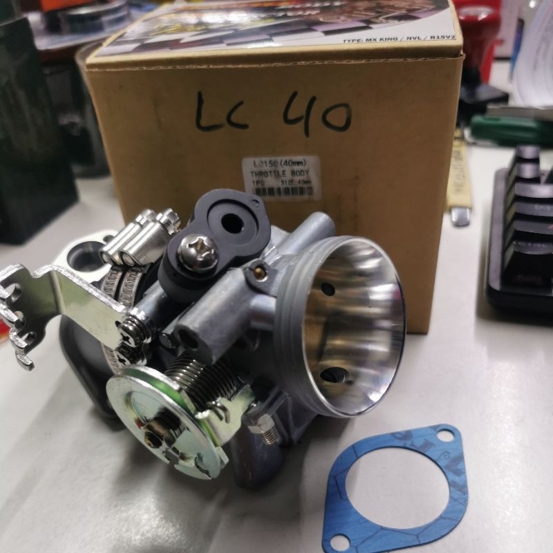 throttle body mx king 40mm duoble injektor Xtr racing