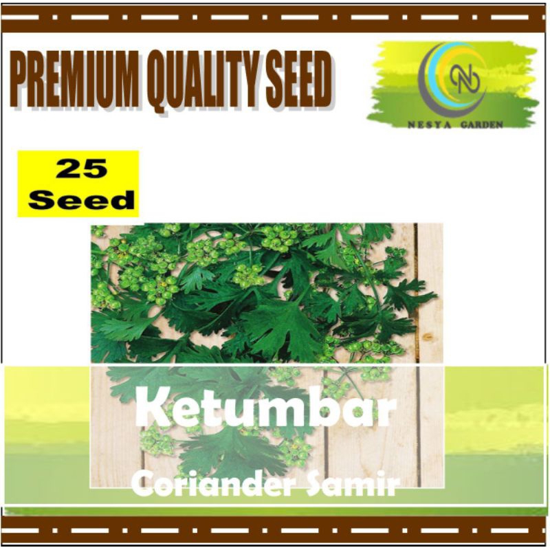 25 Benih Ketumbar Coriander Samir Primasid Benih Repack Berkualitas