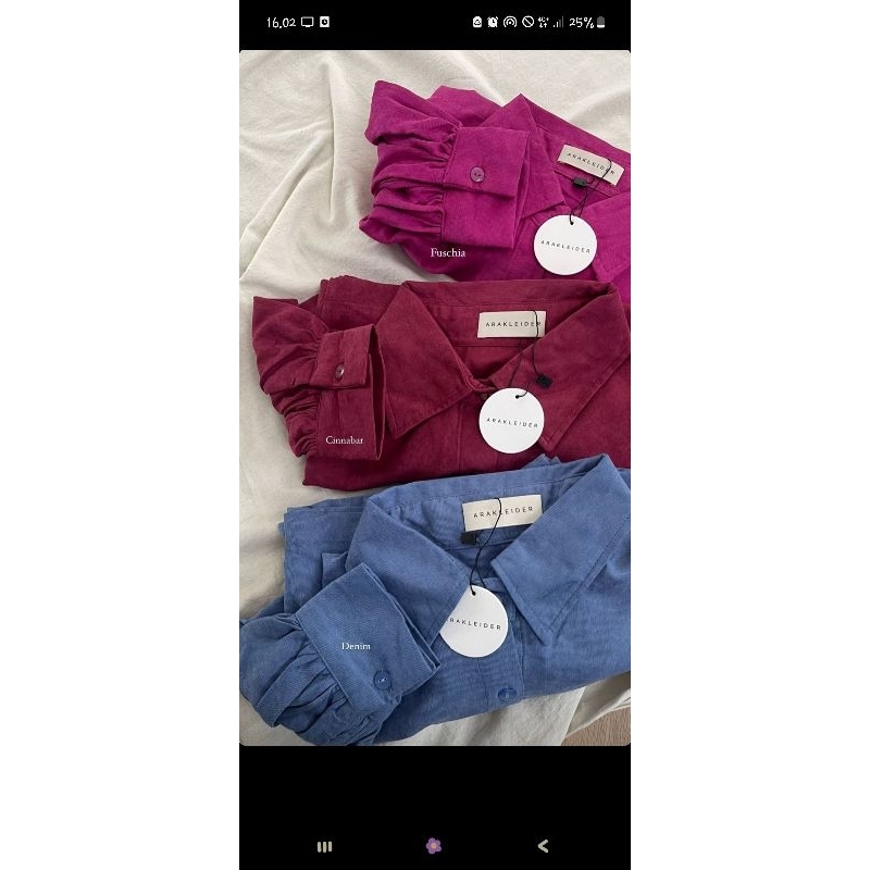 ARASCARF ~ CORDUROY SHIRT