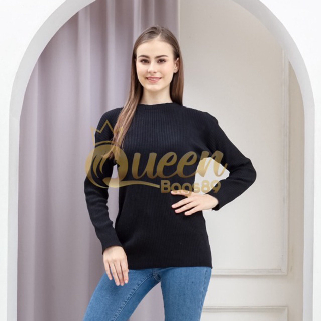 Queenbags89 baju outfit cewek baju atasan wanita baju Kaos RIB premium Diva