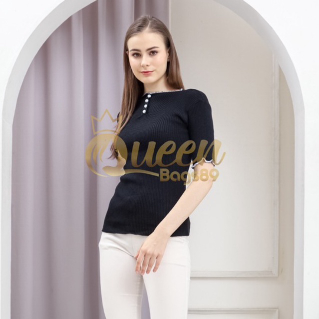 Queenbags89 baju outfit cewek baju atasan wanita baju Rajut Linda kriwil