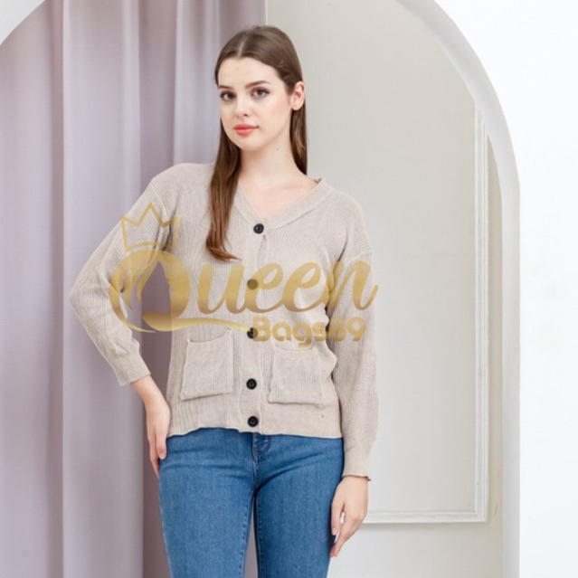 Queenbags89 baju outfit cewek baju atasan wanita baju Rajut merissa outer
