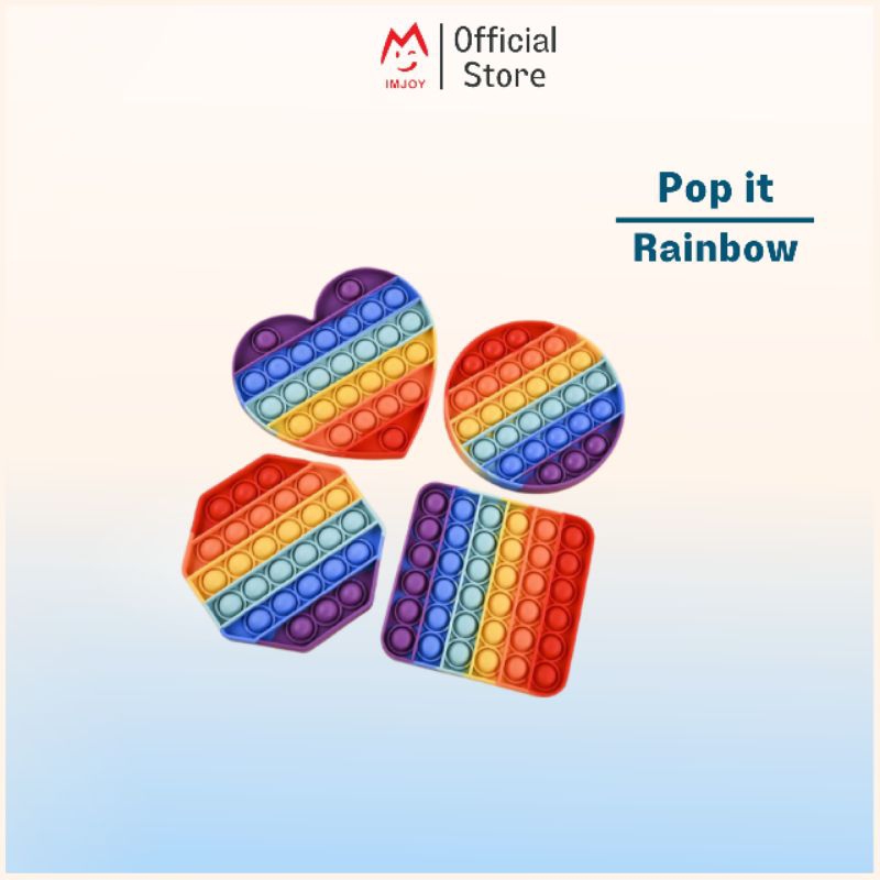Pop it Murah Rainbow Mainan Pop It Pelangi Pop It Rainbow Pop it Warna Pop it Binatang Pop it Karet