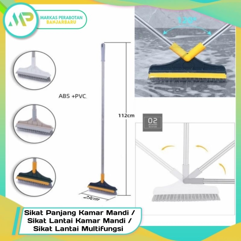 Sikat Panjang Kamar Mandi / Sikat Lantai Kamar Mandi / Sikat Lantai Multifungsi