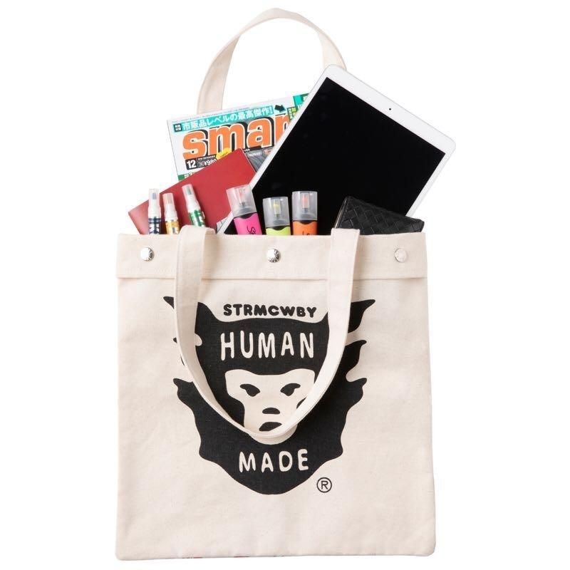 Human Made Tote Bag Japan Magazine (Bisa Dilipat) Tote bag pria dan wanita