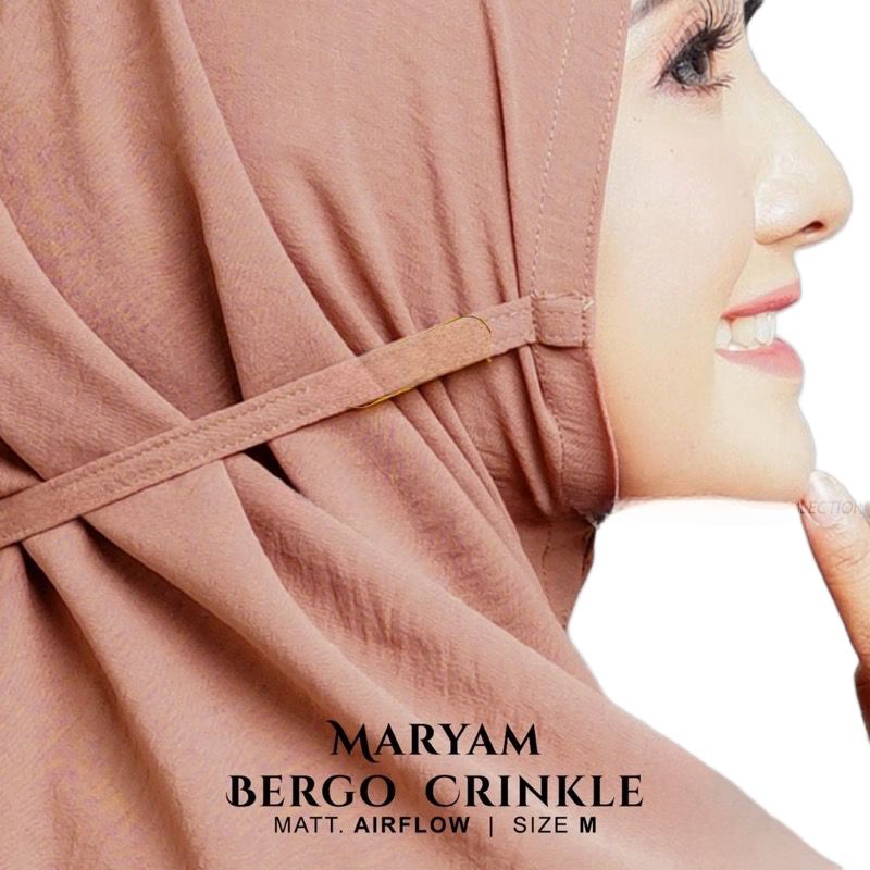 JILBAB BERGO TALI CRINKLE AIRFLOW PREMIUM