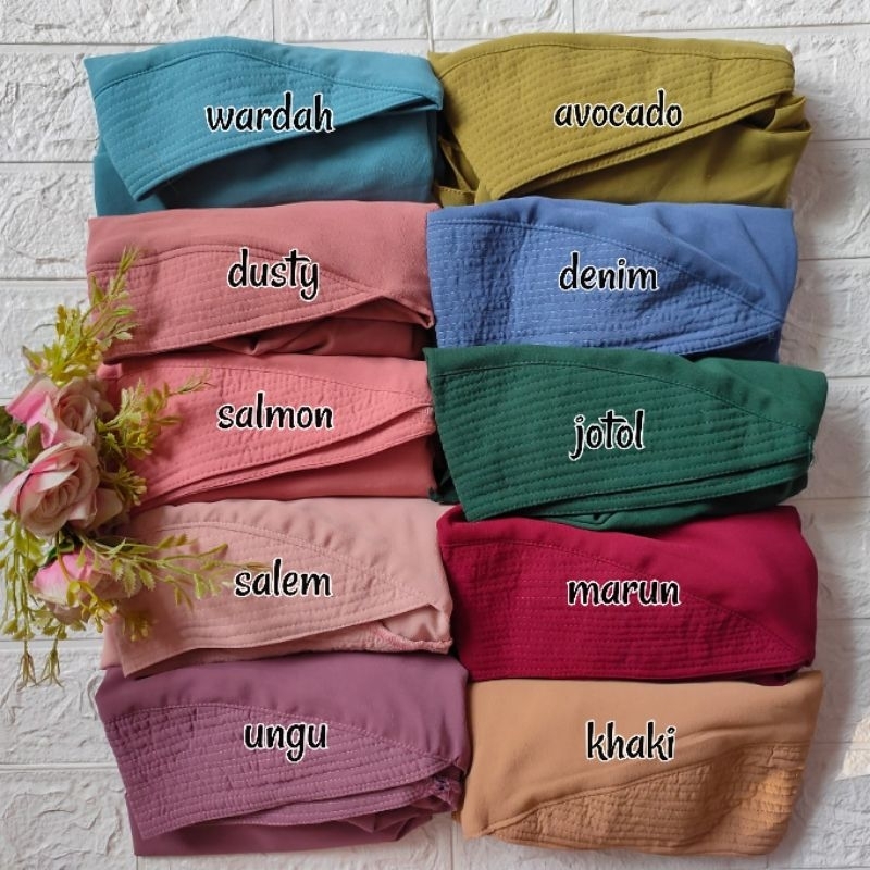 KHIMAR VIA / KHIMAR CERUTY / JILBAB CERUTY / KHIMAR CERUTY DUA LAYER / HIJAB CERUTY / BERGO CERUTY / JILBAB PREMIUM / HIJAB PREMIUM