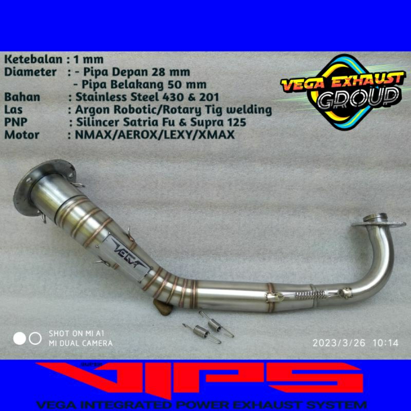 leher knalpot racing pnp knalpot satria fu INLET 50 NMAX OLD/NMAX NEW 2020-2021/AEROX OLD 155/AEROX 