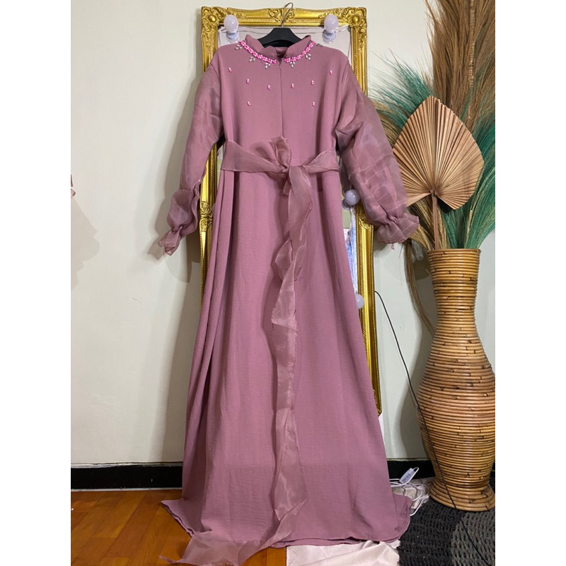 Gamis Crinkle Organza Gamis Kringkel organza