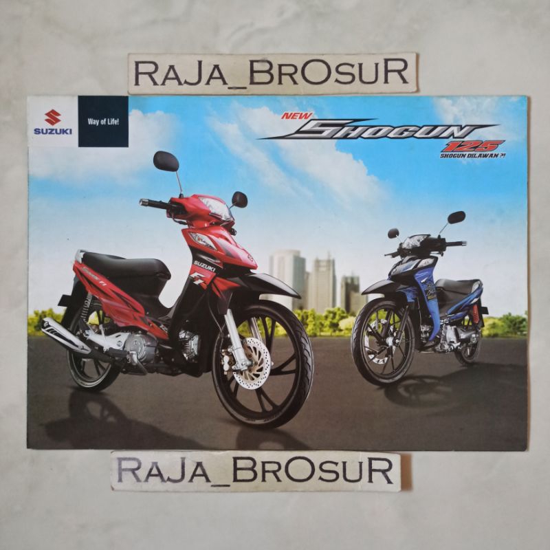 Poster brosur katalog leaflet Suzuki Shogun FI/Shogun 125 R/Shogun 125 RR/Shogun 125 SP 2008