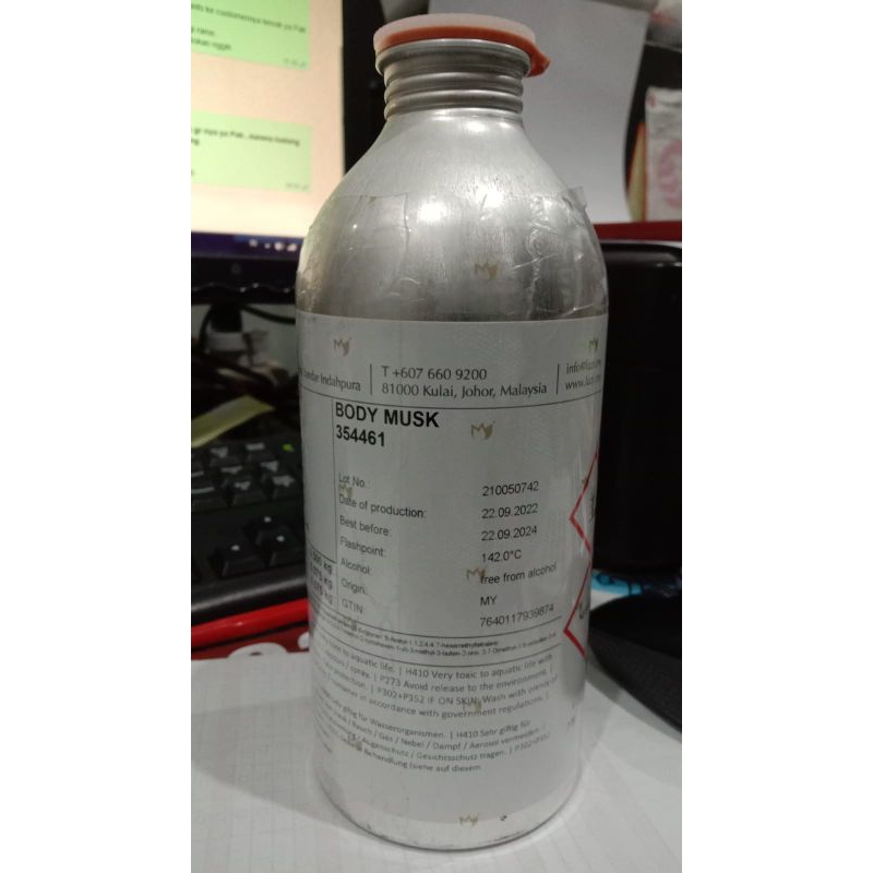 parfum body musk luzi  50 dan100