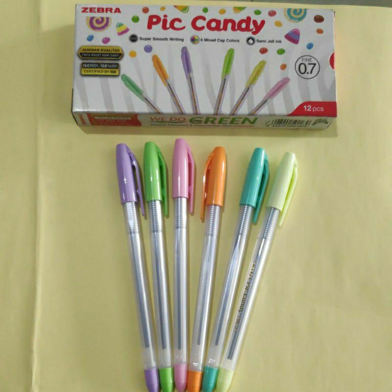 

Pena Pic Candy semi jel ink Hitam
