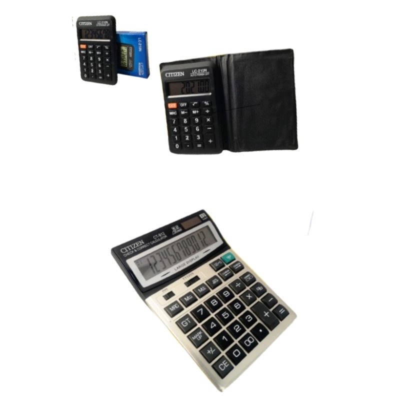 

Kalkulator Citizen Digital Dagang Sekolah dan Kantor dengan Fungsi Matematika Berhitung CT912 CT210N