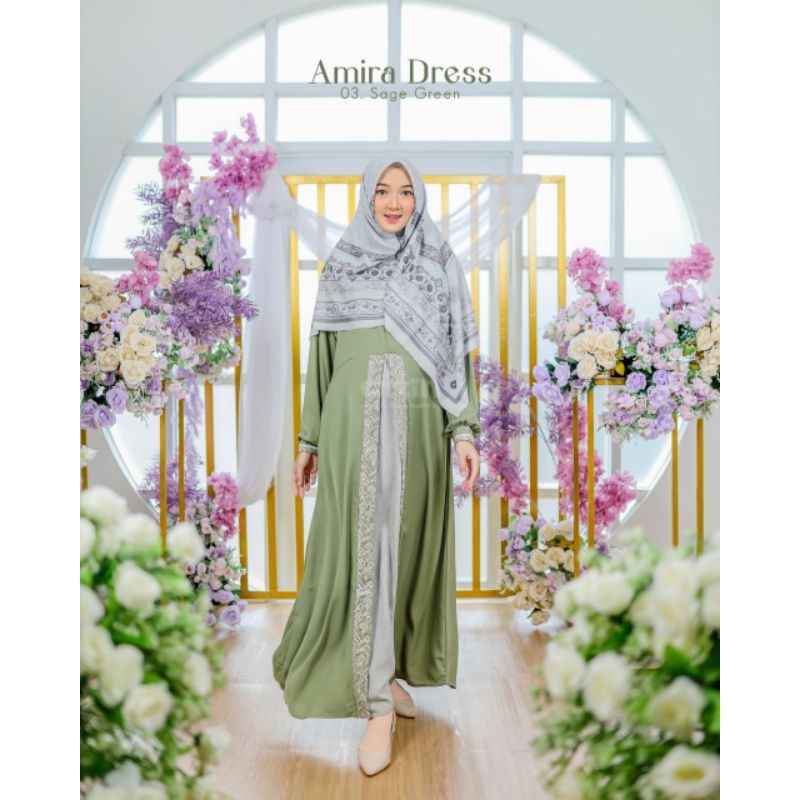 Amira Dress By Attin/sisa 1 pcs lagi/bahan polyester terbaru kekinian/gratis ongkir/bisa COD/dressle