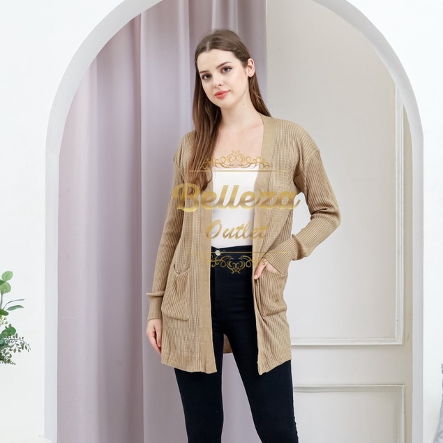 Belleza outlet baju rajut Cardigan rajut atasan wanita BELLE OVERSIZE