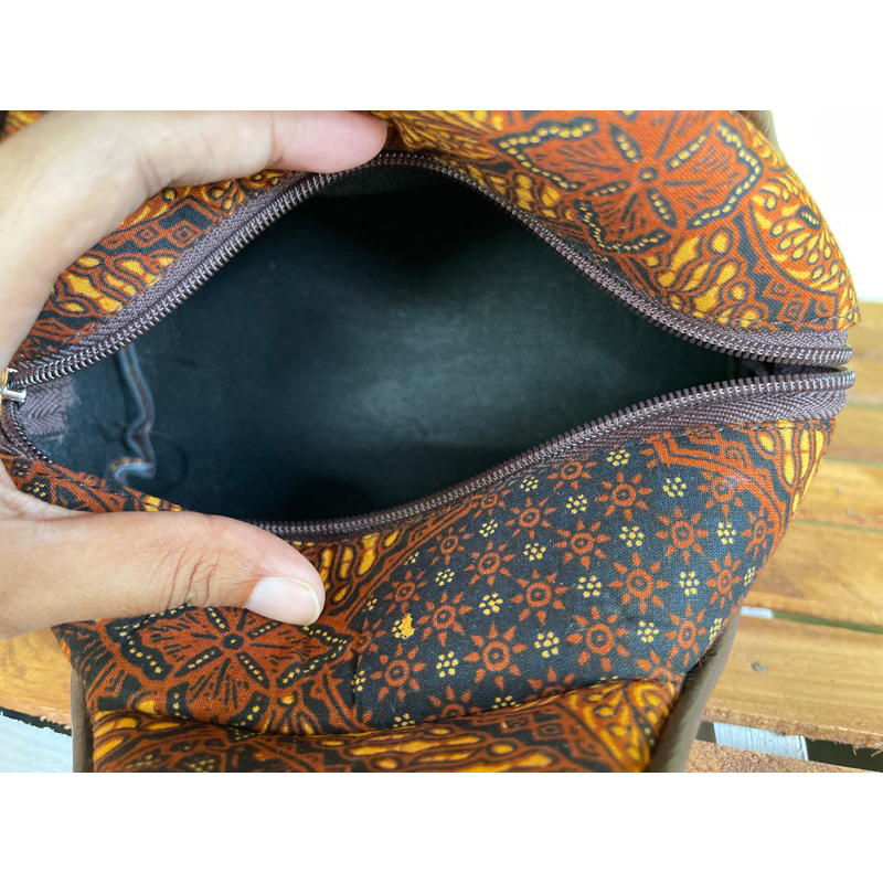 Tas batik piramid (motif batik di kirim random sesuai stock)