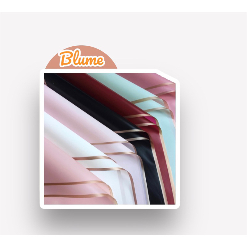 

golden border paper / wrapping flower / kertas wrap pinggiran emas / 1 roll