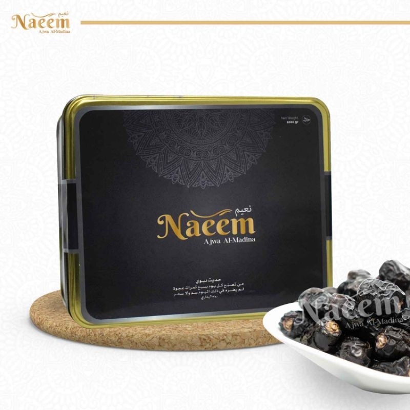 

Kurma Ajwa Naeem Al-Madinah 850g Premium – [Free MINI GOLD]/[ZAM-ZAM WATER]