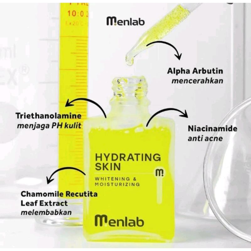 Menlab Hydrating Skin Whitening &amp; Moisturizing/Serum Wajah 30ml