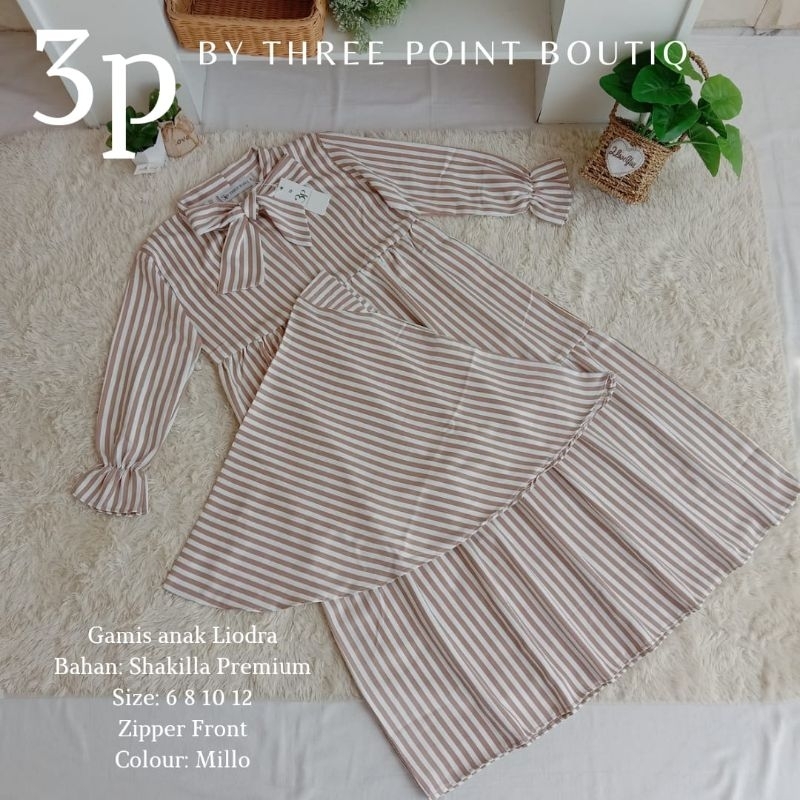 gamis anak/ three point/ original/ matahari/branded/salur