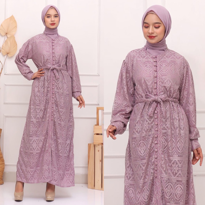 GAMIS LEBARAN BRUKAT YULIKA MEWAH MUSLIMAH ACARA PESTA GROSIR MURAH MODELLANO EID JAKARTA