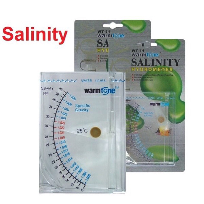 Sanitity Hydrometer Salt Water Pengukur Kadar Garam Air Laut Aquarium