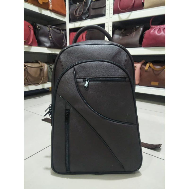 ransel pria kulit/ Ransel cowok kulit/ ransel kulit asli / sukaregang garut