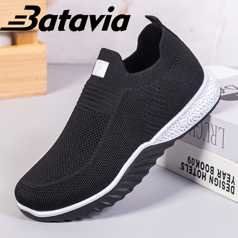 Batavia 2023 sepatu olahraga baru wanita bernapas sepatu wanita kasual sepatu olahraga sepatu joging sepatu kerja sepatu hitam mahasiswa sepatu kasual sepatu slip-on sepatu A121