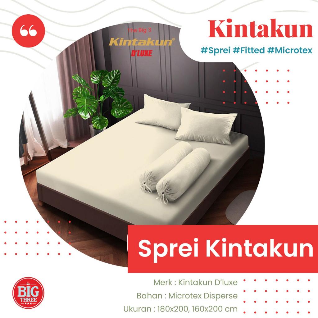 Sprei Kintakun 180x200 / 160x200  Navy ungu pink putih Merah abu Ungu Anemone Biscotti Ivy Lavender Northern Snorlax - King 180 160 Polos Emboss Embos SP Dluxe TBT