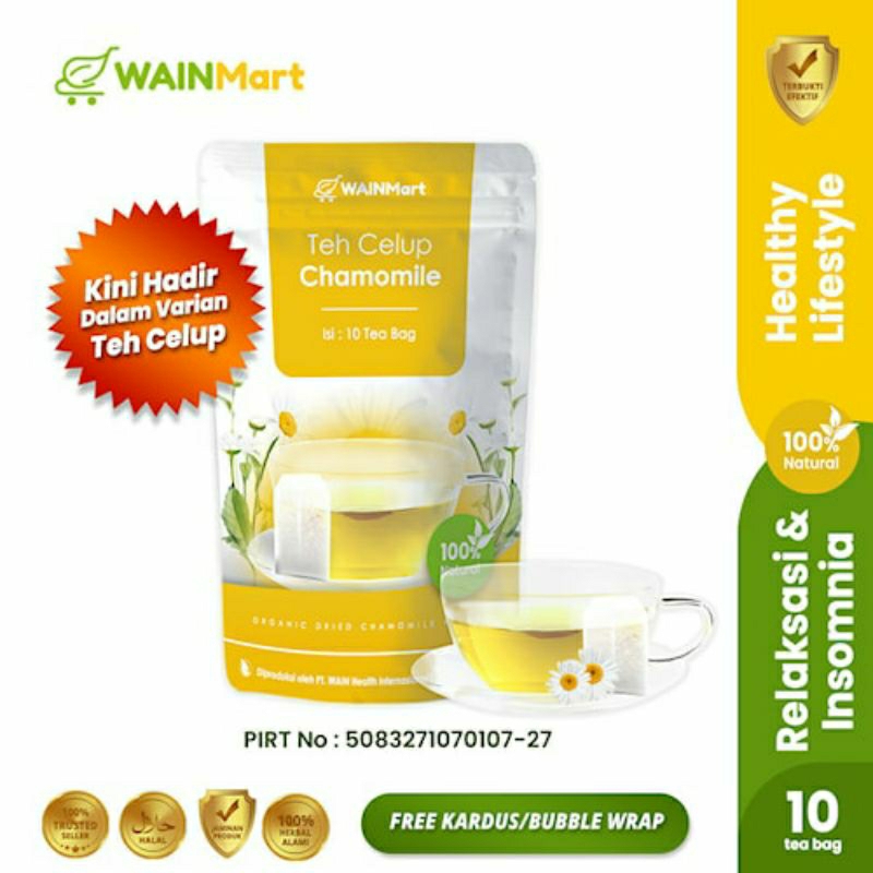 

ANTI IMSOMNIA !!! Teh Celup Chamomile Herbal Relaksasi