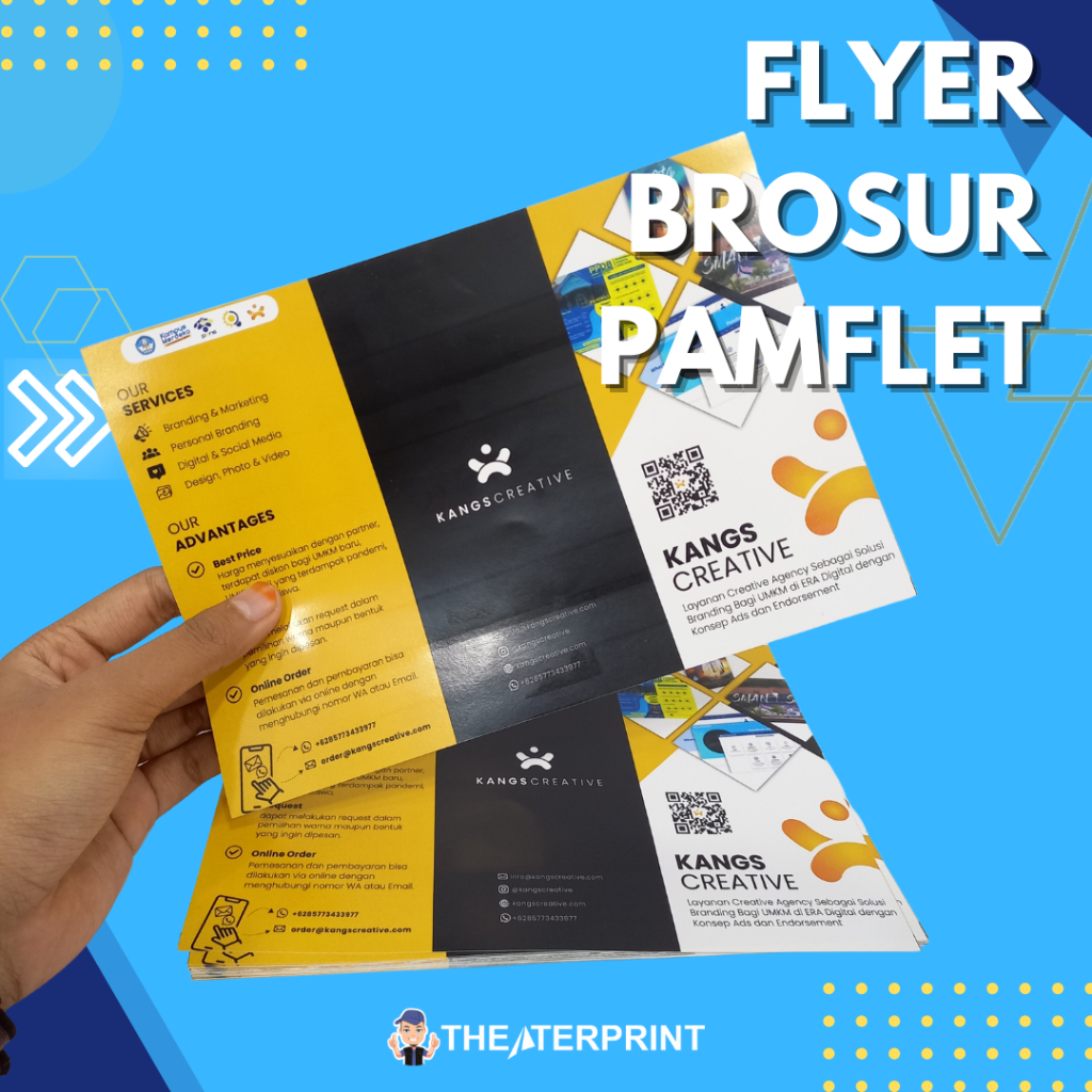 

CETAK BROSUR PAMFLET FLYER MURAH A4 BAHAN ARTPAPER 150GSM CEPAT KILAT