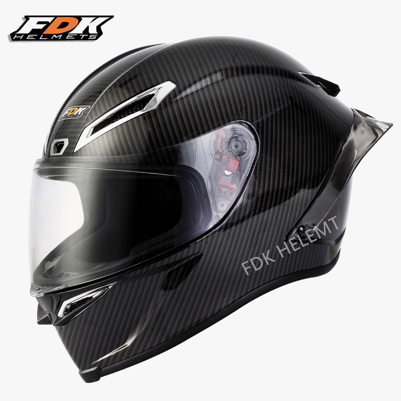 FDK Helm Full Face Glossy Black Pista Model Motor Helm Tersedia Untuk Pria Dan Wanita Bisa Cod