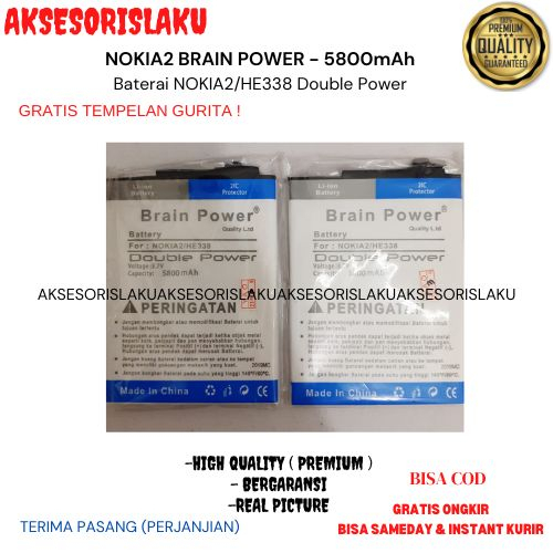 Baterai NOKIA 2 /HE338 BRAIN POWER