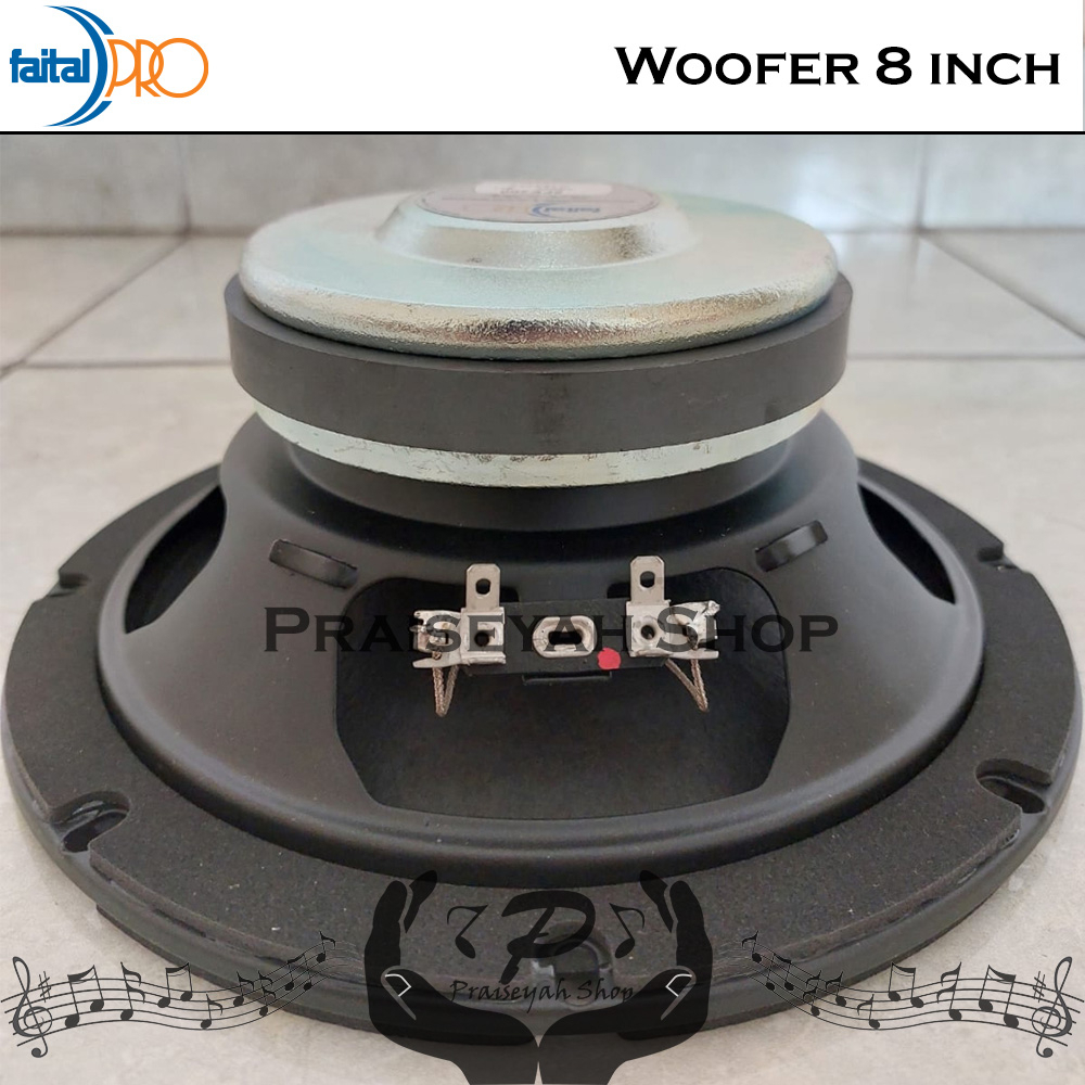 Faital Woofer Speaker Komponen 8 inch 8FE200 8 ohm