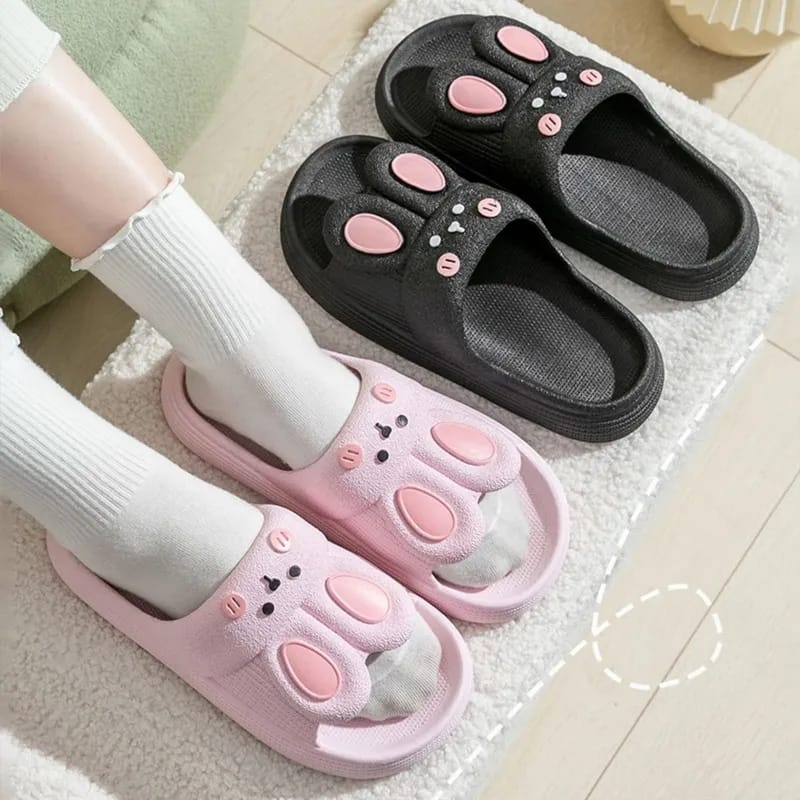 Sandal Jelly Wanita Model Bunny Timbul Lucu Terbaru Import 3D - 8932 (36/41)