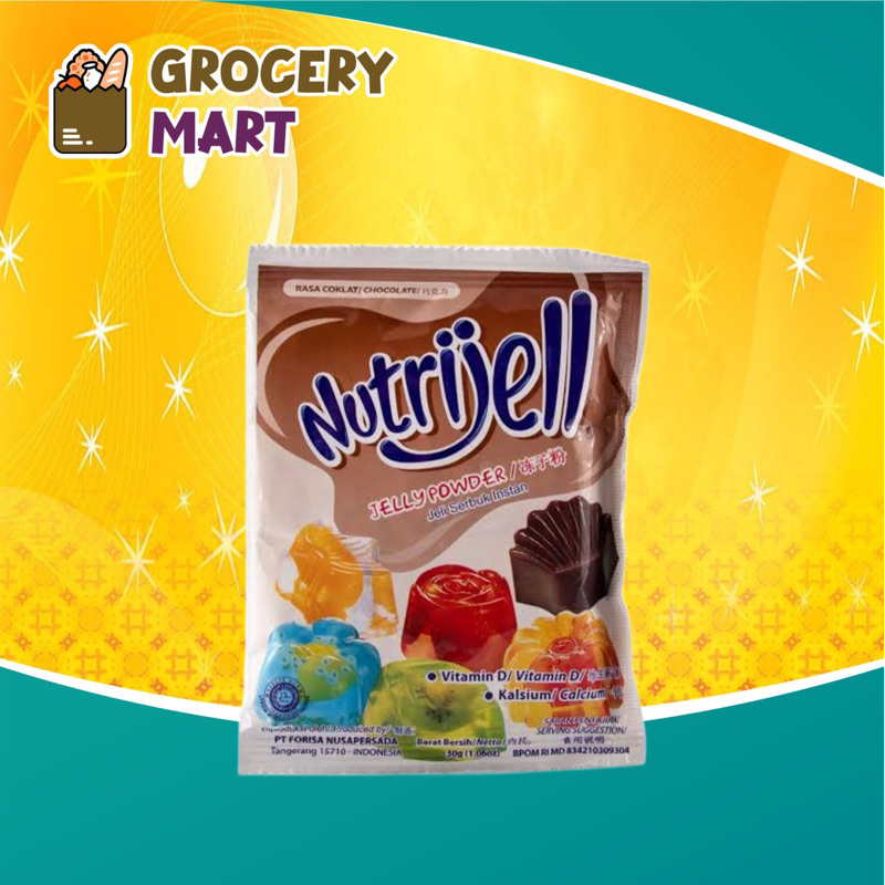 

Nutrijell Agar Agar Rasa COKLAT CHOCOLATE 1PC Jelly Powder Bubuk