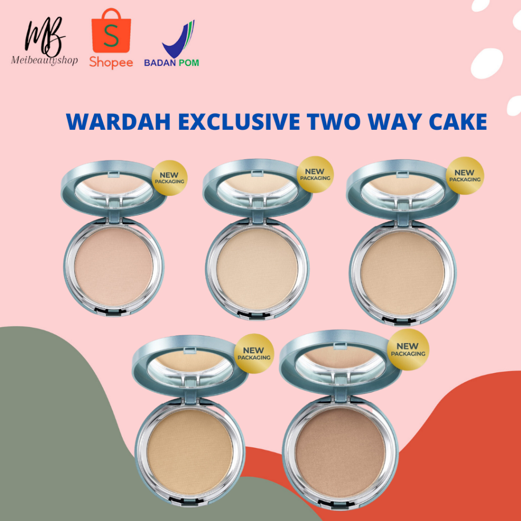 Wardah Exclusive Two Way Cake Refill - Bedak Dengan Tingkat Coverage Tinggi Yang Halus dan Tahan Lama - Dilengkapi SPF 15 PA