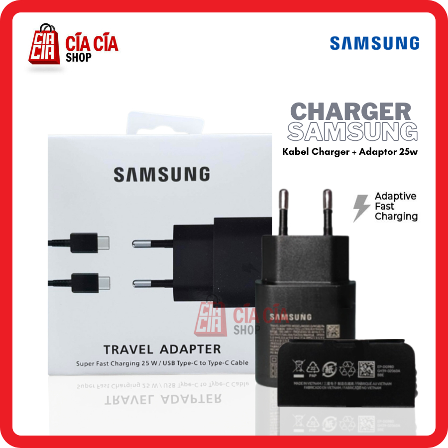 Charger adaptor samsung galaxy note 10  type C to type C PD super fast charging 25W