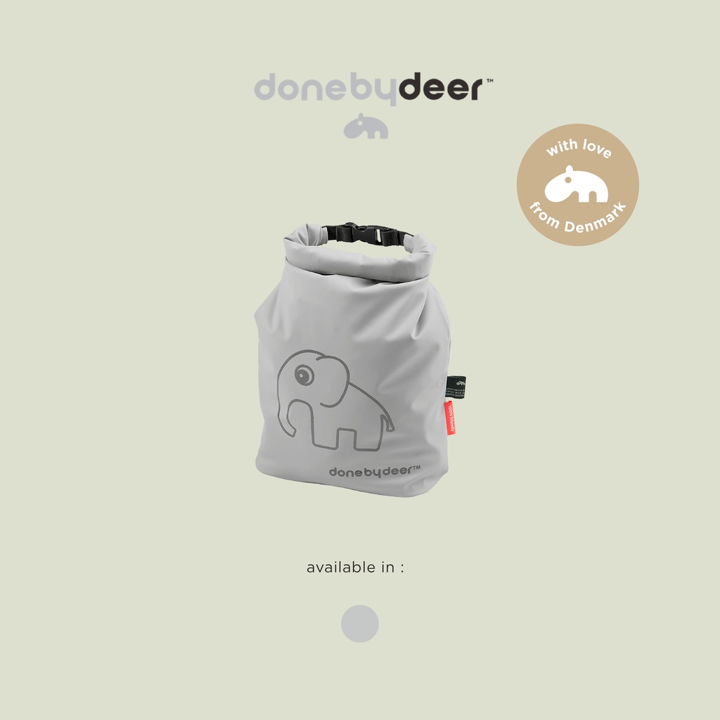 Done By Deer 7103935 Roll Top Storage Bag Elphee Grey