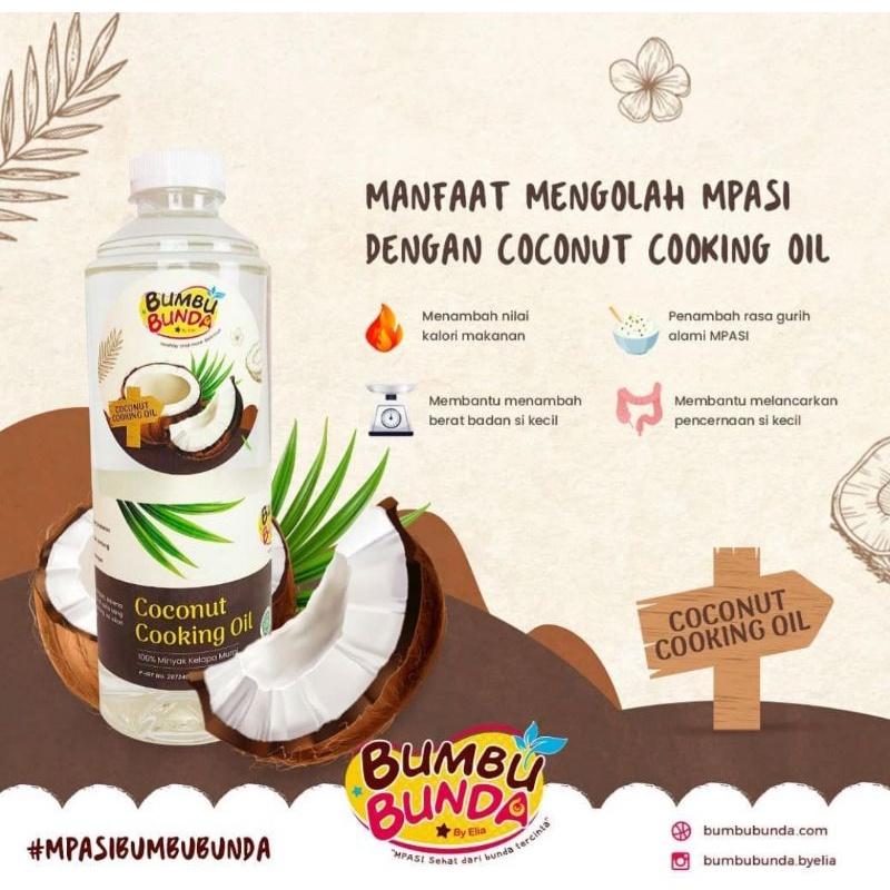 Bumbu Bunda Organic Coconut Cook Oil 500ml