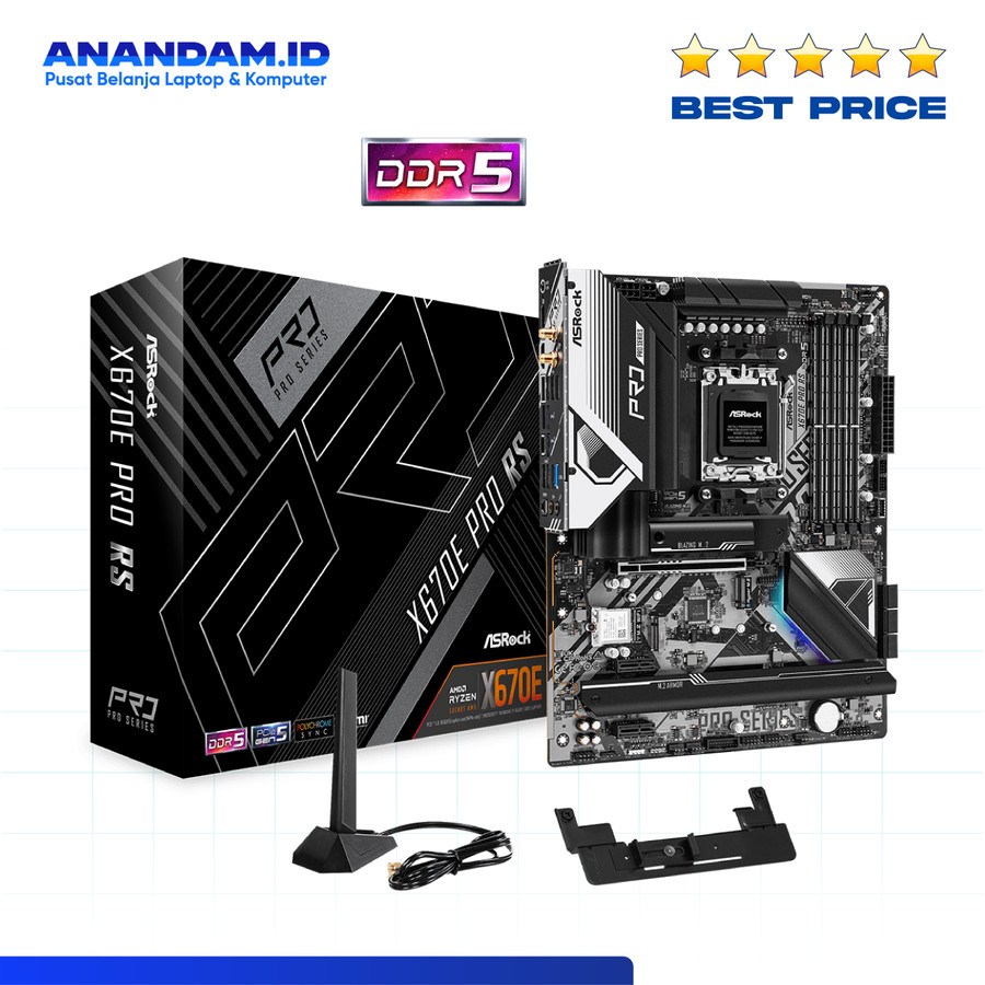 Motherboard ASRock X670E Pro RS AM5 AMD X670 DDR5 USB3.2 Type-C