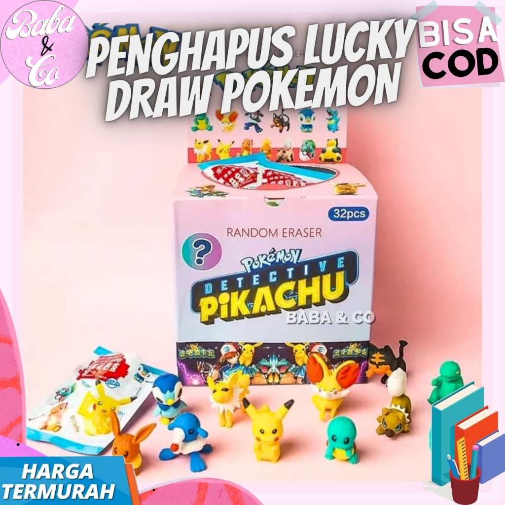 

PENGHAPUS MISTERI POKEMON ERASER LUCKY DRAW POKEMON LUCU UNIK HAPUSAN PENGHAPUS PENSIL POKEMON MISTERI LUCU UNIK