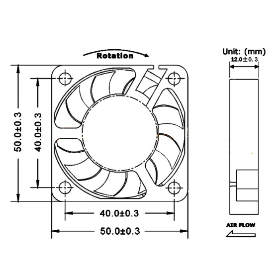 Fan/Kipas 5cm 12v